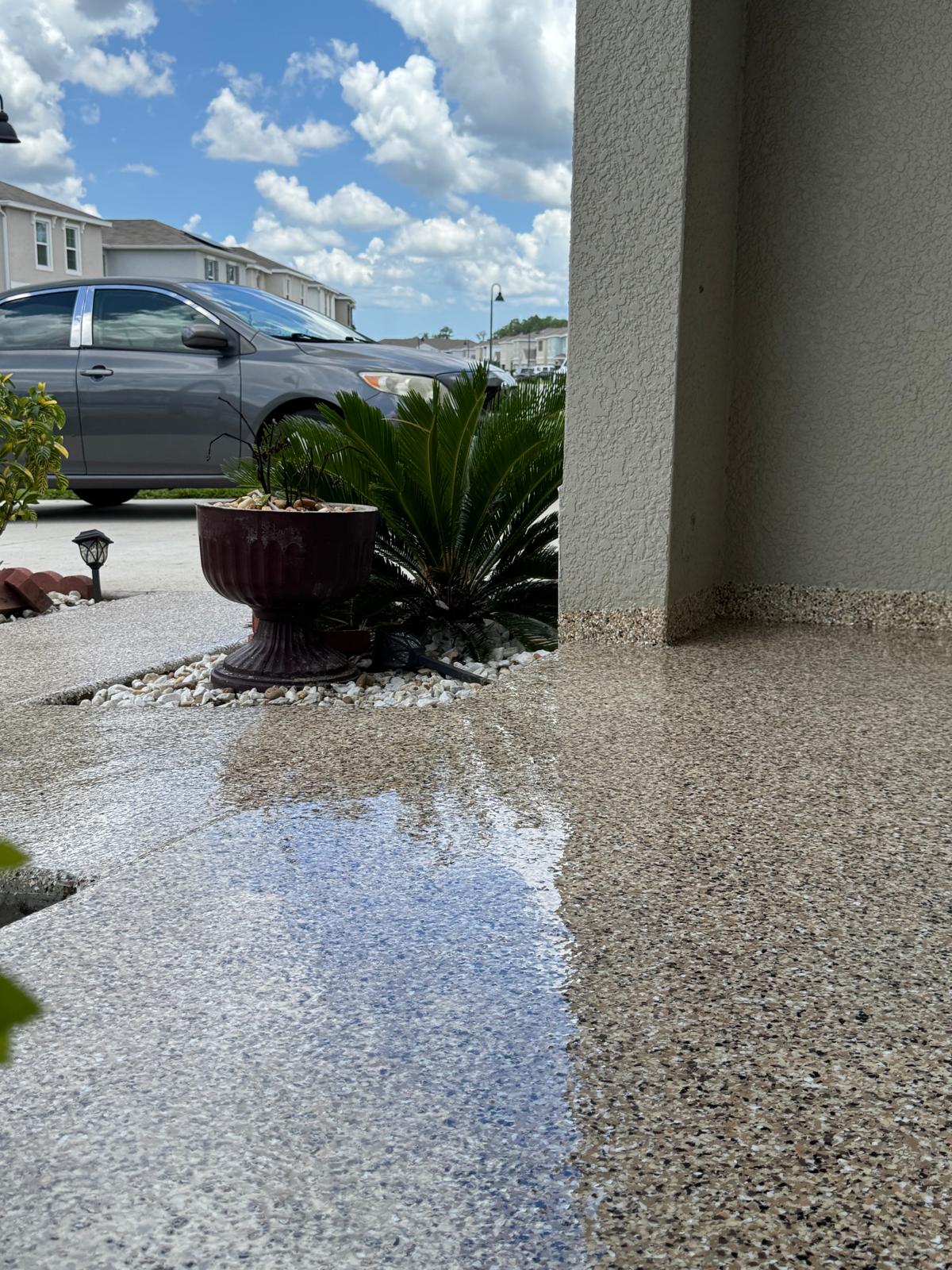 Golden Epoxy flooring showcase