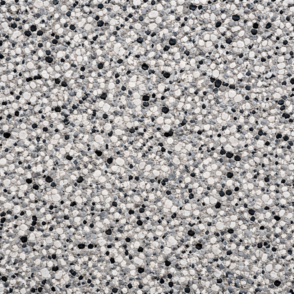 Epoxy floor with flake system